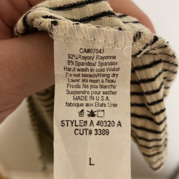 Paper Crane NWT striped dress size L - Picture 6 of 10